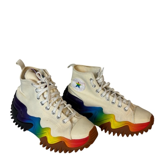 Converse Run Star Motion Platform High Top Pride Sneakers Shoes Men’s Size 8 - Picture 6 of 7